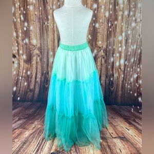 Well Dressed Wolf Wildling Turquoise Tulle Skirt